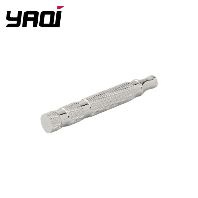 YAQI Polished 303 Stainless Steel Safety Razor Handle for Men - Smooth Shaving Experience