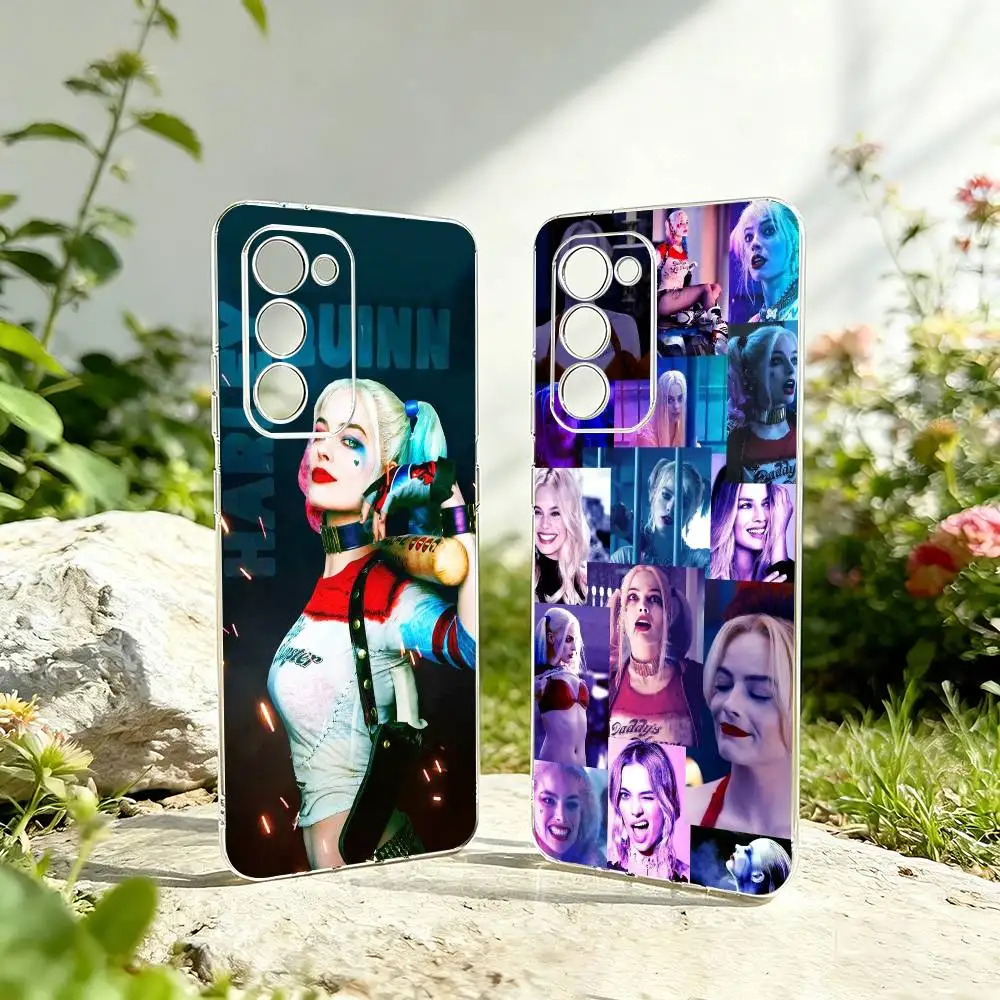 V-Villain H-Harley Quinn Phone Case Transparent Cover Silicone Soft For Samsung Galaxy A73,A72,A71,A70,A53,A52,A51