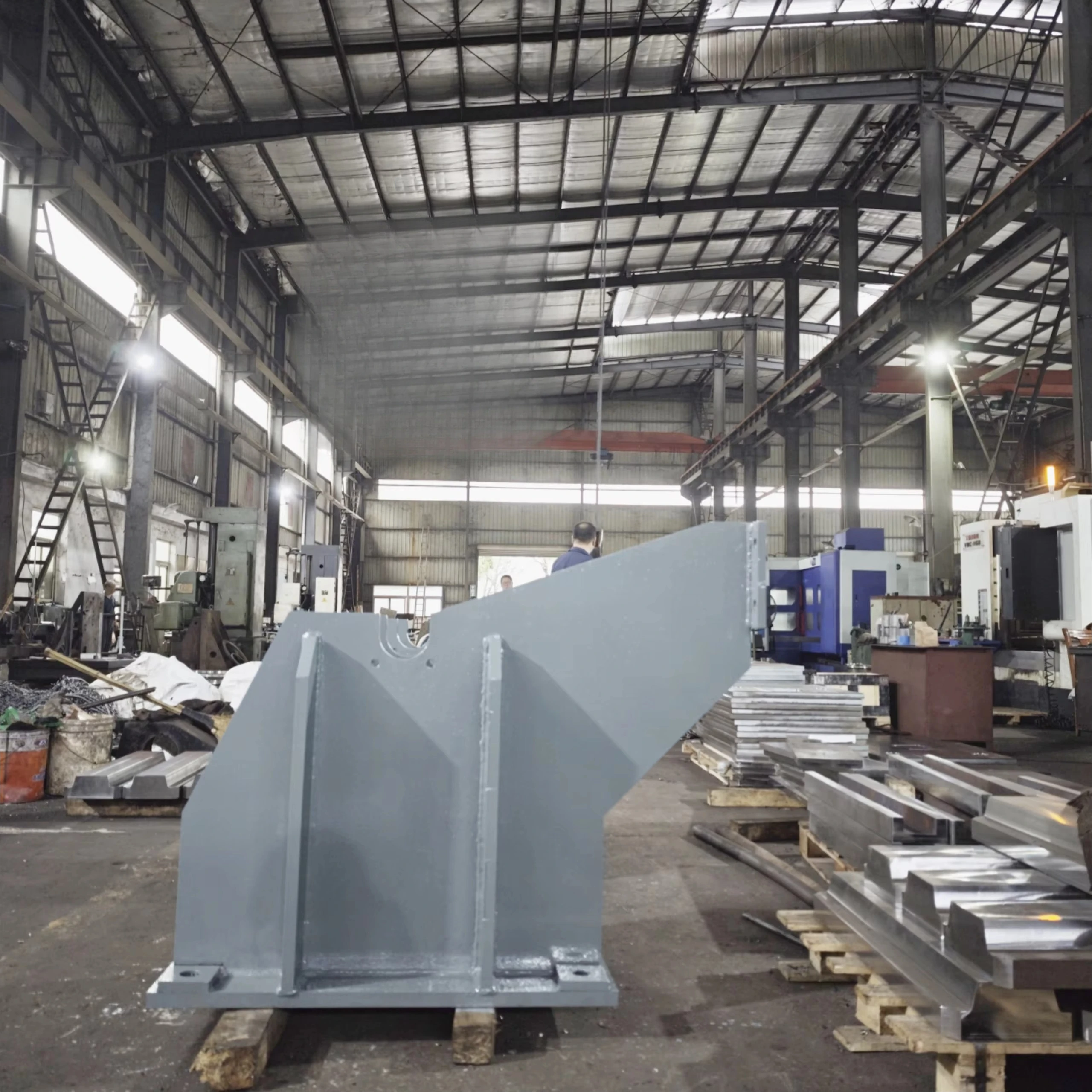 Custom Large Steel Bracket Welding Parts CNC Machining Bending Assembly Services Sanhui