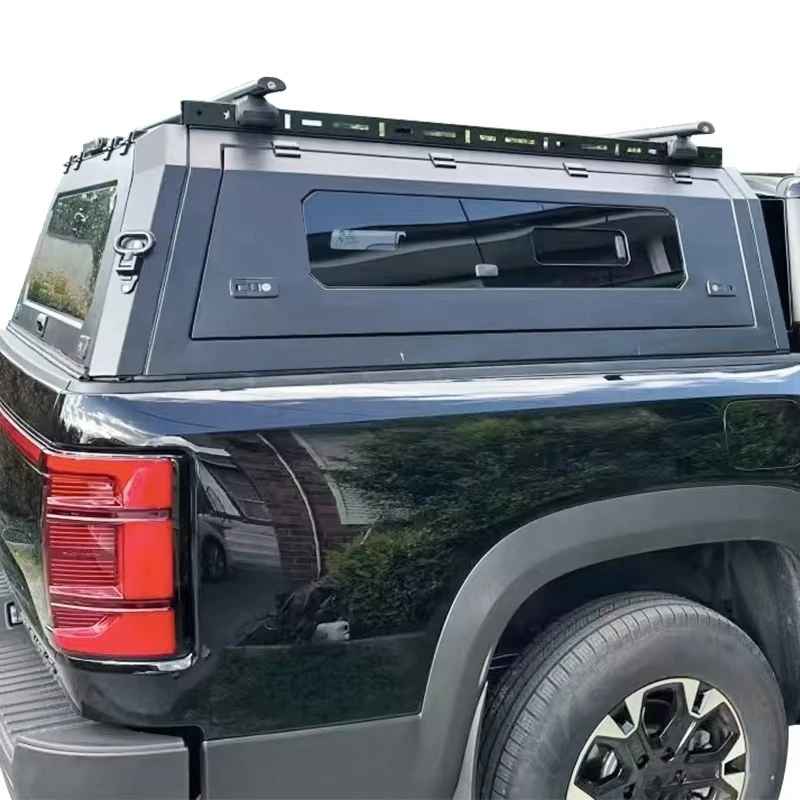 

Byd Shark New Energy Pickup Truck of BYD Shark Pickup Truck Features a Manganese Steel Split Sliding Window Canopy