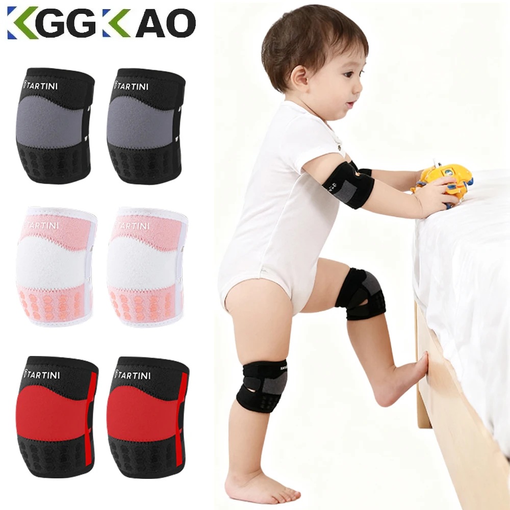 1 Paar Baby Ellbogen- und Knieschoner zum Krabbeln Verstellbare Knieschoner Kleinkind Krabbel-Knie-Ellbogenschützer