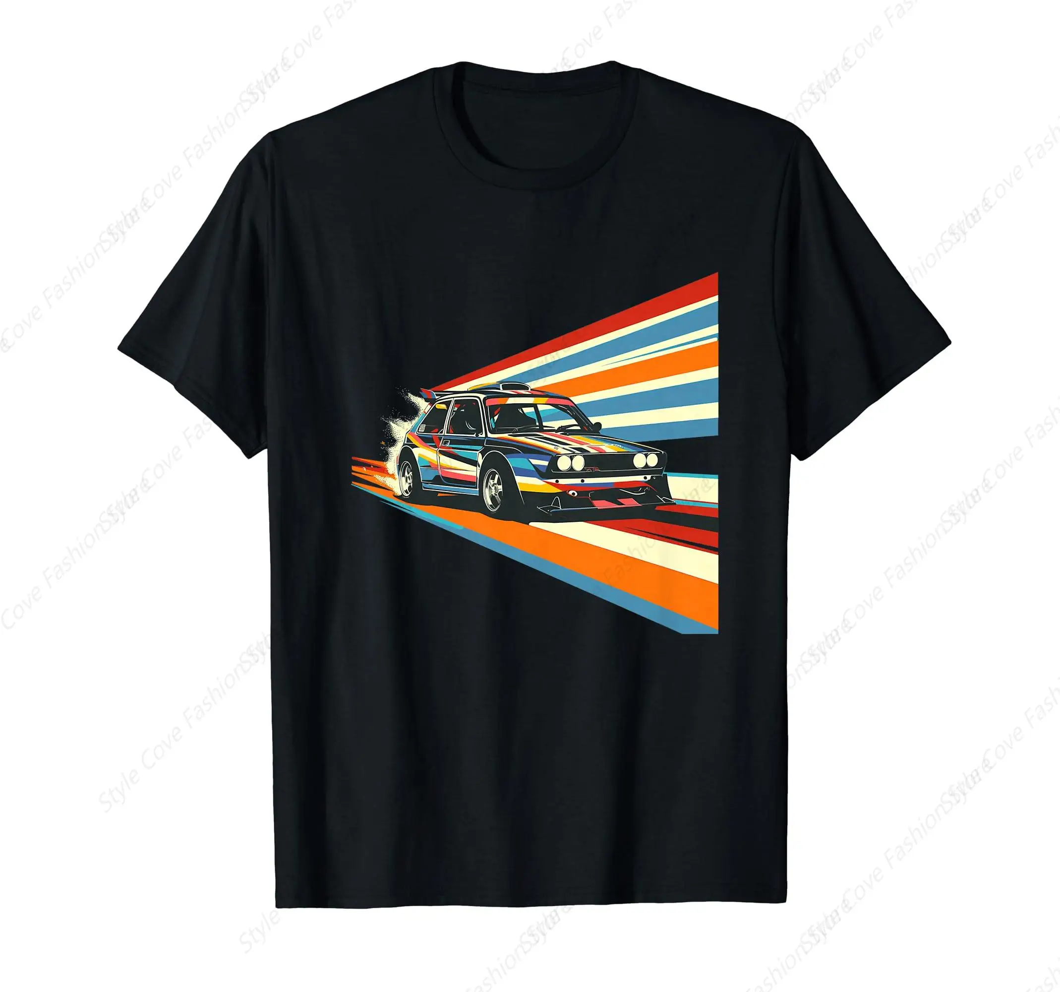 Rally Car T-Shirt Summer Men'S T-Shirt For Men'S Short Sleeved Top Fashion Simple Casual Shirt Men Sports T-Shirt Outdoor Top