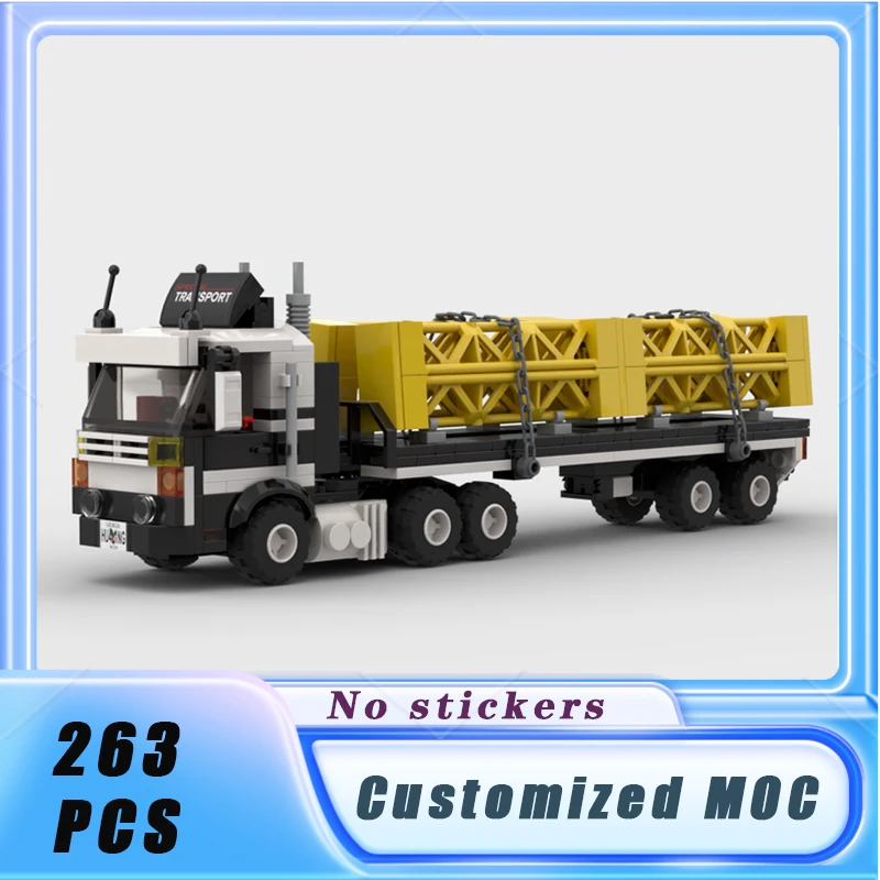 City Vehicle Series Large Drilling Platforms Truck Building Blocks Model Bricks Display Collection Children\'s Toys Gifts