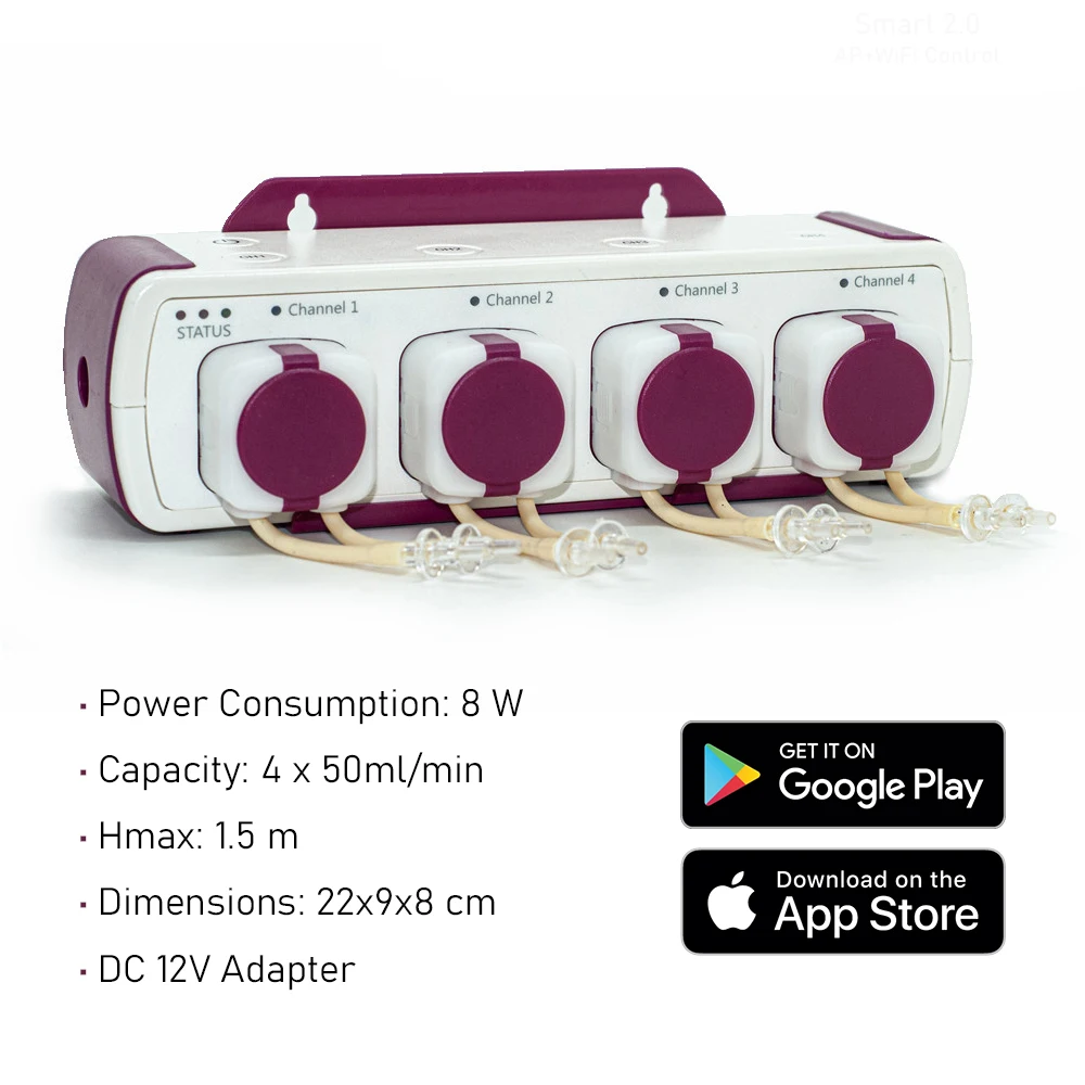 Jebao Jecod Smart Doser MD-4.4 AP+WiFi-Steuerung Aquarium Automatische Dosierpumpe für Korallenriff-Aquarien – Detail 4