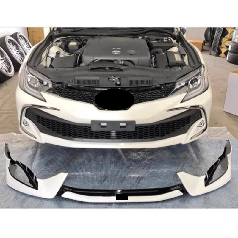 

Front Bumper Shovel Grille Assembly for Toyota Reiz 2013-2017 Modified New Style Unpainted PP Material Car Body Kit