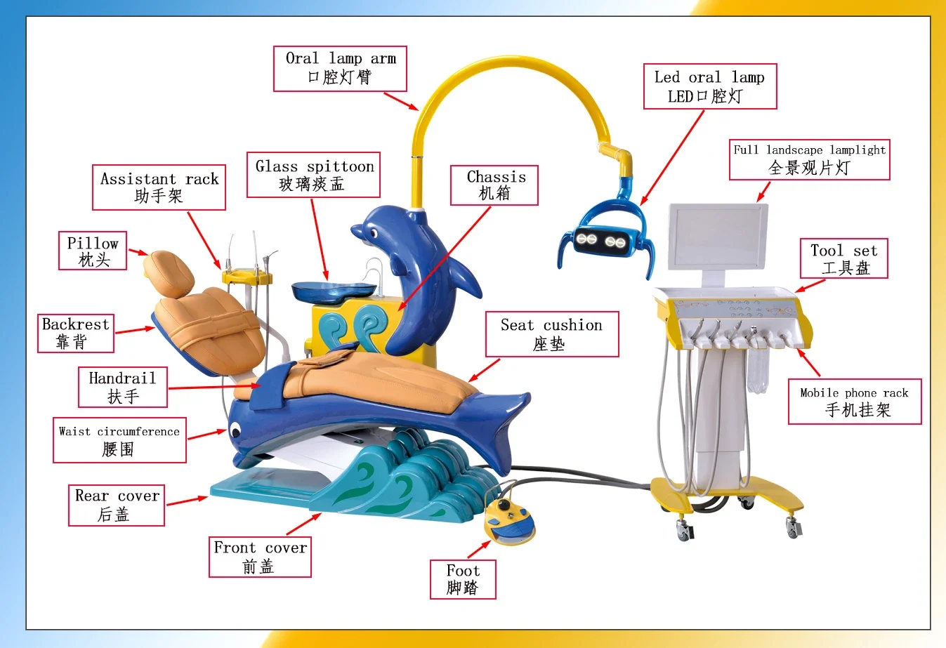 Foshan Factory New Design Kid Unit Krzesło dla dzieci dla