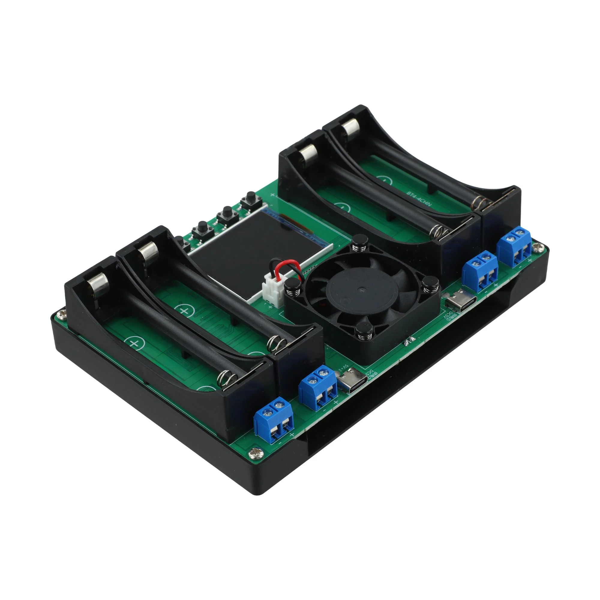 وحدة قياس جهاز اختبار البطارية Hoom Kitchen 4-قناة الطاقة التراكمية شاشة ديجيتال التفريغ الداخلي الجديد