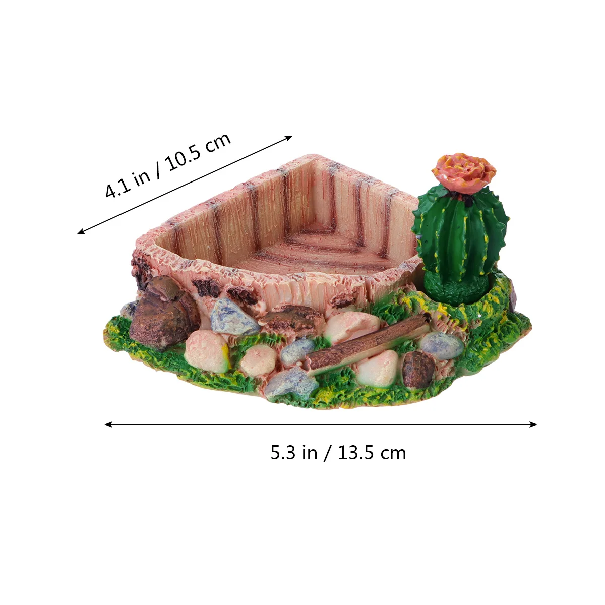 وعاء طعام الزواحف بتصميم الصبار طبق زاحف مادة متينة سهلة التنظيف ولا يمتص الرائحة للثعابين السحالي #5