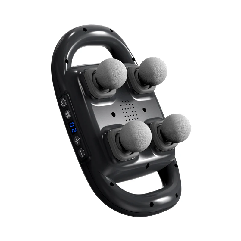 Back and Thigh Percussion Massager 4 Head 6 Gear 20 Levels Fascia Gun