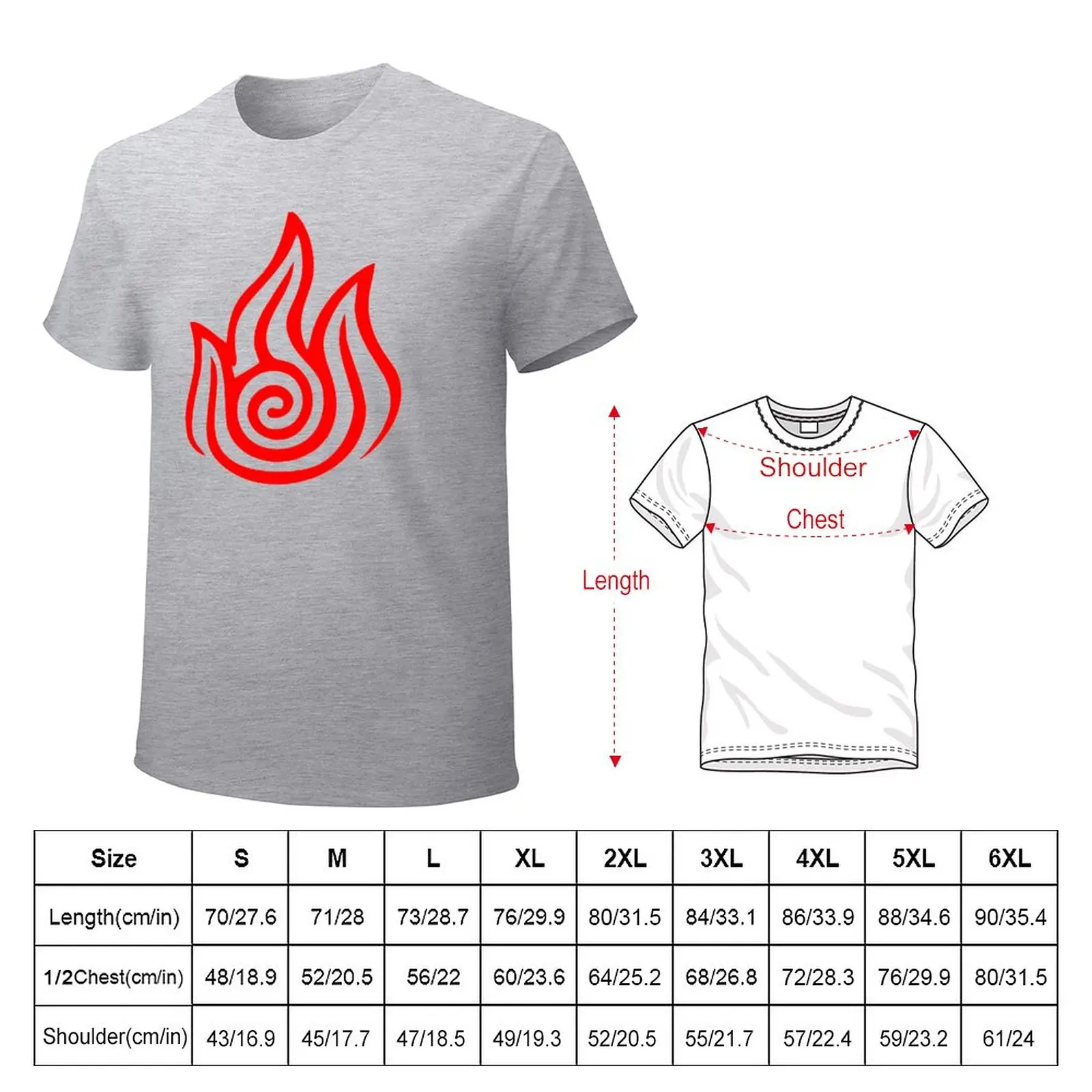 Firebending T-Shirt quick-drying vintage heavyweight t shirts for men