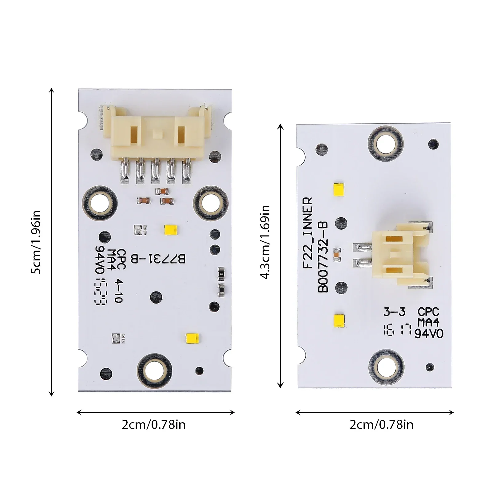 2 قطعة لوحات LED للمصابيح الأمامية DRL الصفراء تحل محل 63117388923 63117388924 لـ F87 F22 F23 2014-2017 #2