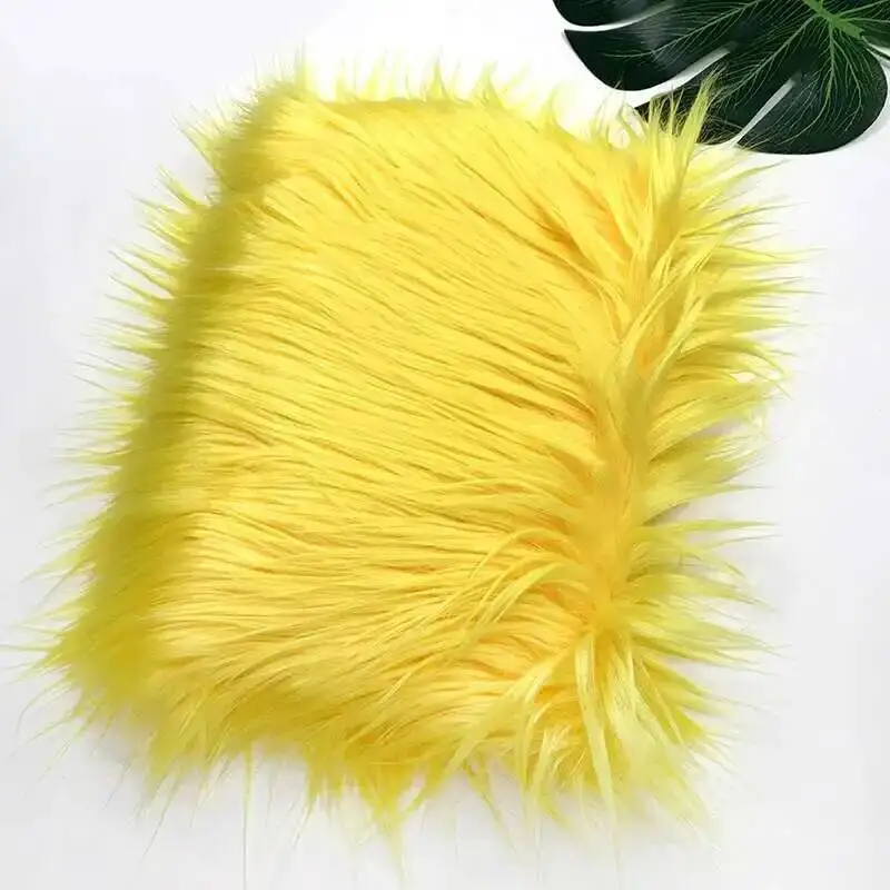 Nepbont stof 46 kleuren 160x50cm 8cm zachte lange pluche handgemaakte pop/kleding Shaggy stof
