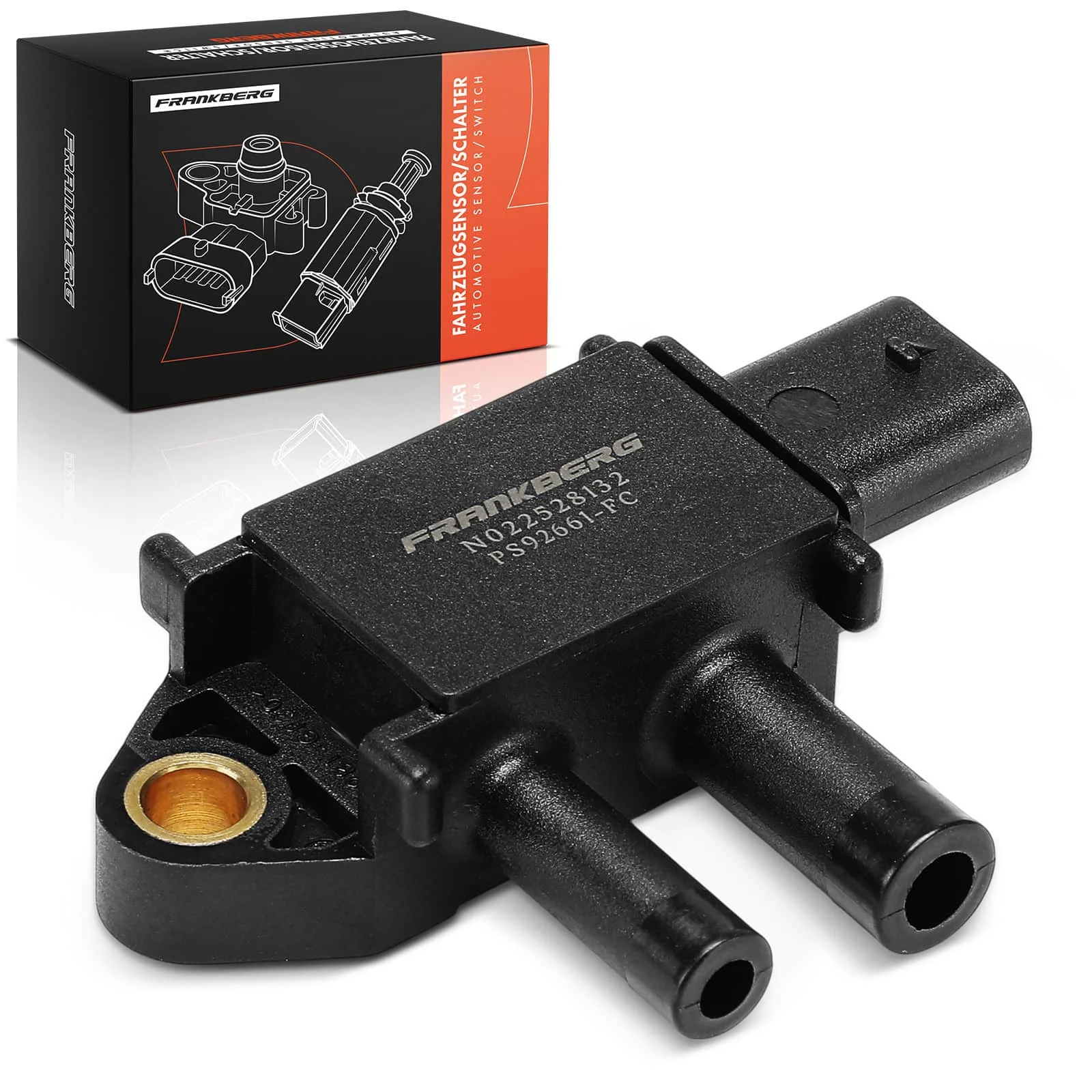 Frankberg 1x Uitlaatdruksensor voor Ford Galaxy CK S-Max CJ WA6 2.0L 1920661 1904525 FS7A5H209AC FS7A5H209AB