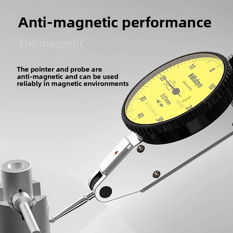 Mitutoyo 51340410 E Manómetro de palanca horizontal 0-0,8 mm A prueba de polvo y arañazos