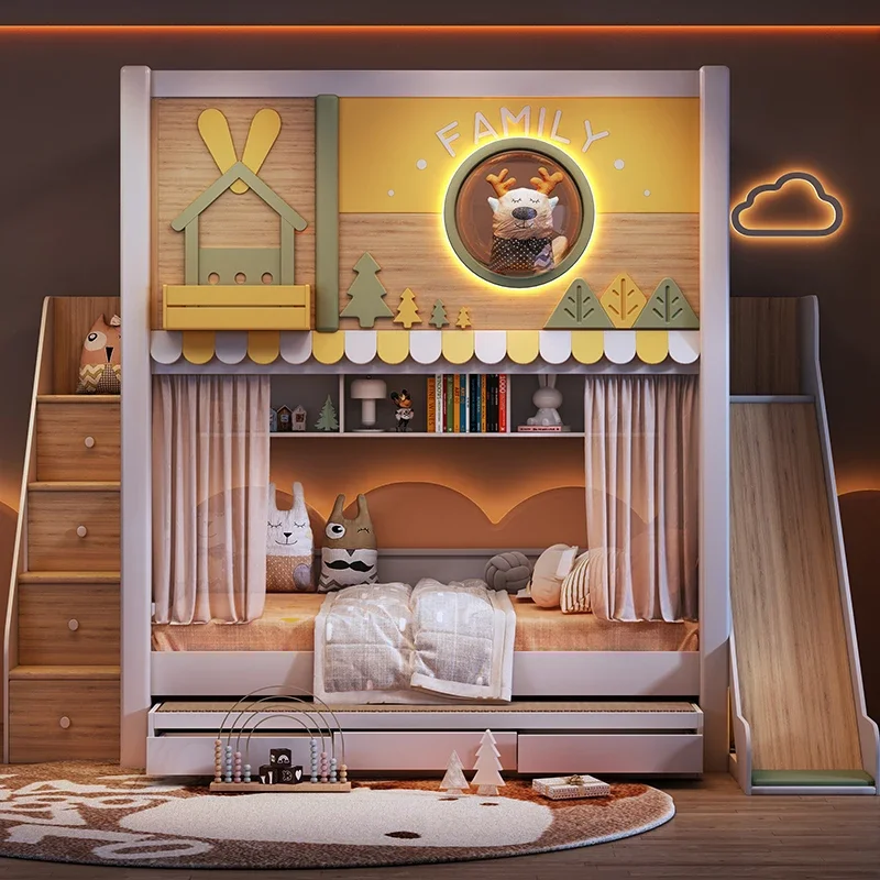 

and low beds do not disturb each other siblings mother and child child bed space capsule with the same width bunk bed