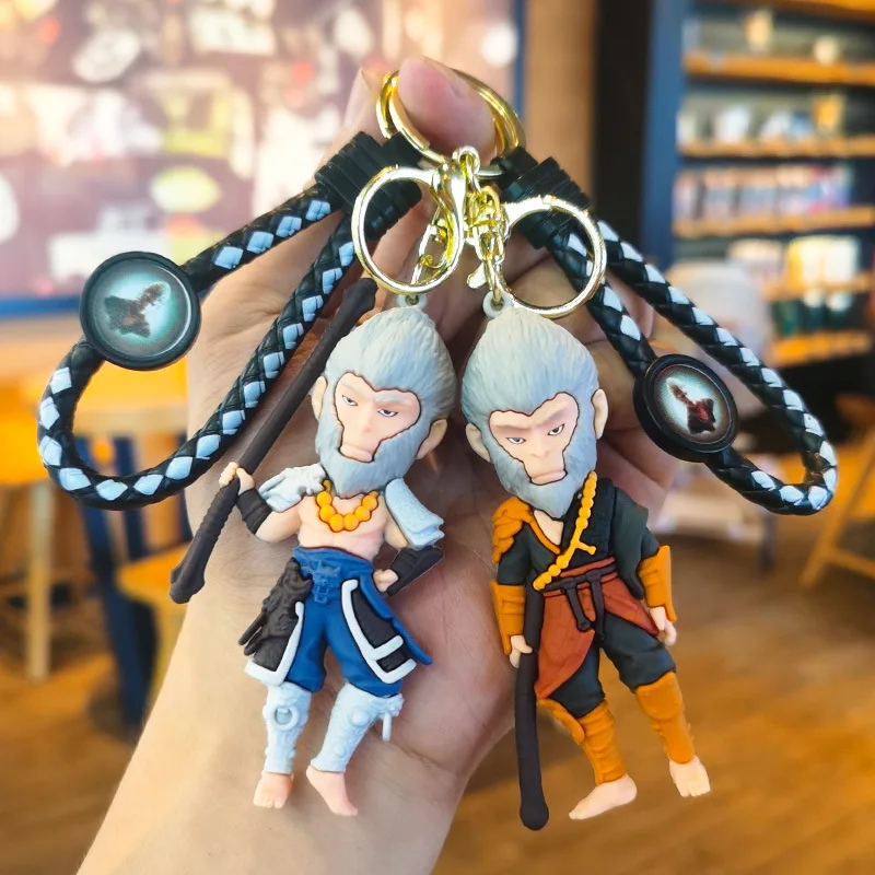 

Black Myth Wukong Keychain Figurine New Model Handmade Figurine Sun Wukong Game Merchandise Car-mounted Doll Machine Gift