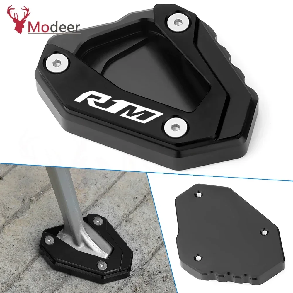 

For YAMAHA YZF R1 yzf-R1 R1M R1 M Motorcycle 2015 -2023 Accessories CNC Aluminum Support Plate Foot Side Stand Extension Pad