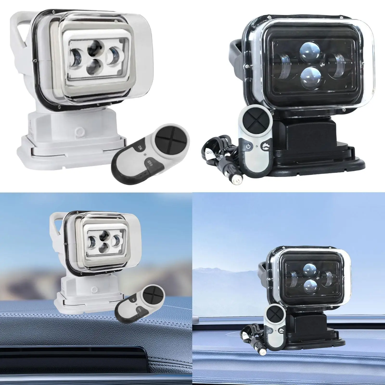 

LED Search Light Driving Light Lamp 360° Rotating for ATV Pickup Truck