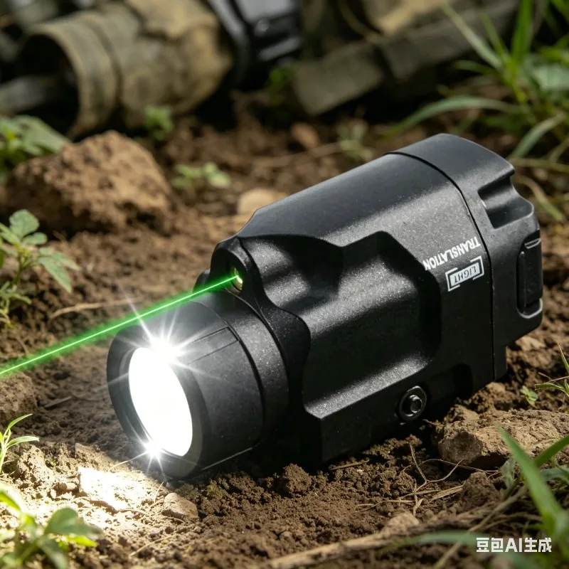 

800LM Handgun Torch Green Red Laser Strobe LED Lamp Fit 20mm Picatinny Rail For Hunting Shooting Sports