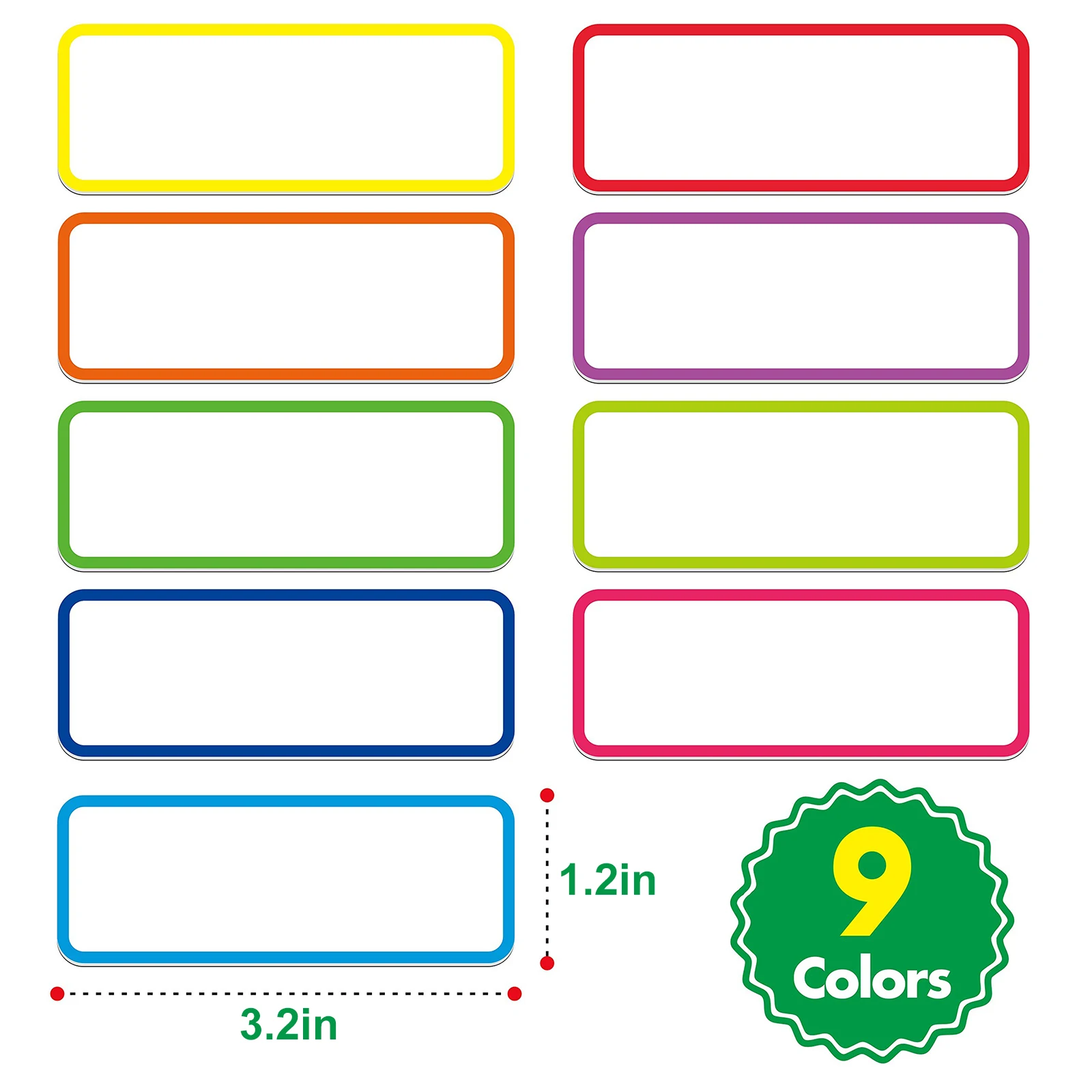 Magnetic Dry Erase Name Plate Labels, Adesivos flexíveis, Quadros brancos, Geladeira, Artesanato