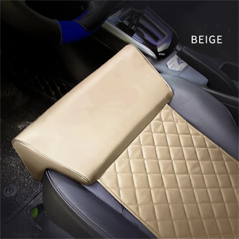 Car for Seat Extender Cushion Leg Support Pillow Memory Foam Knee Pad for Long Distance Driving Chair PU Leather Knee Pads