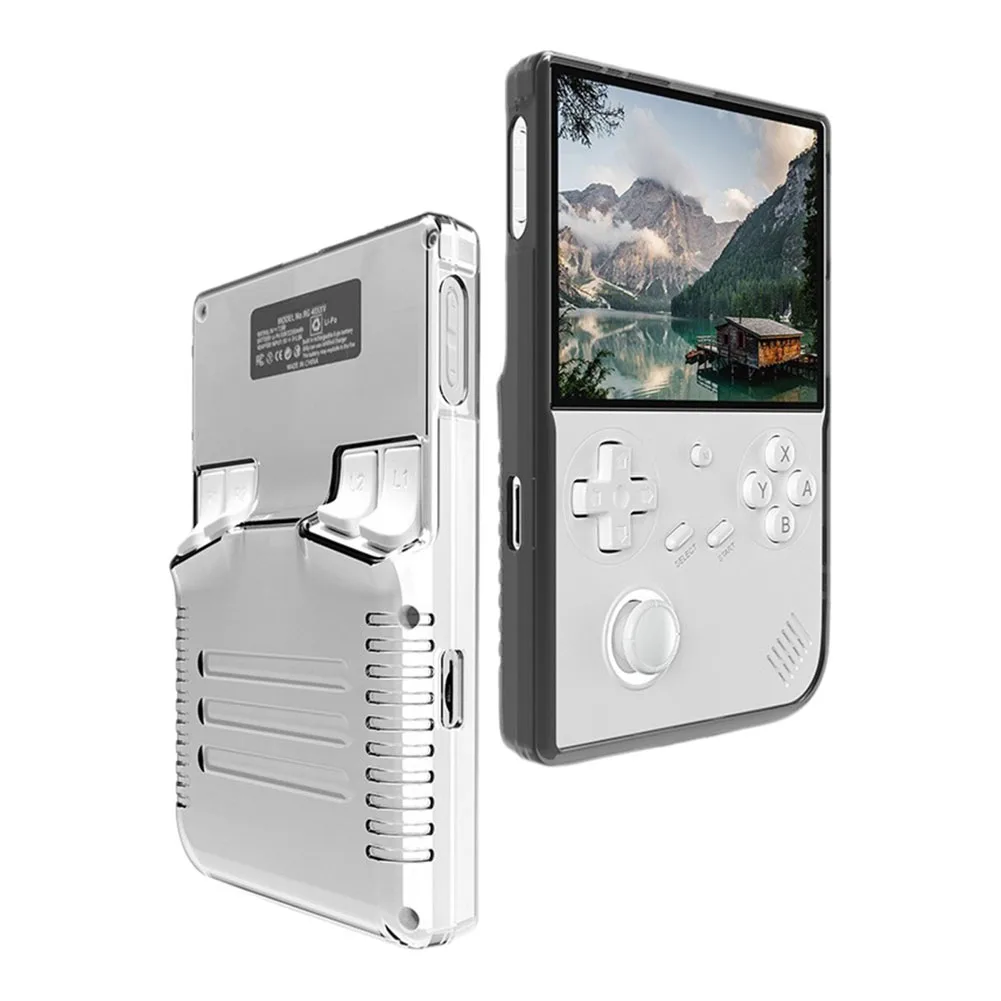 Transparent For TPU Game Console Protective Cover For ANBERNIC RG40XXV Handheld Game Console Protector Shell Sleeve