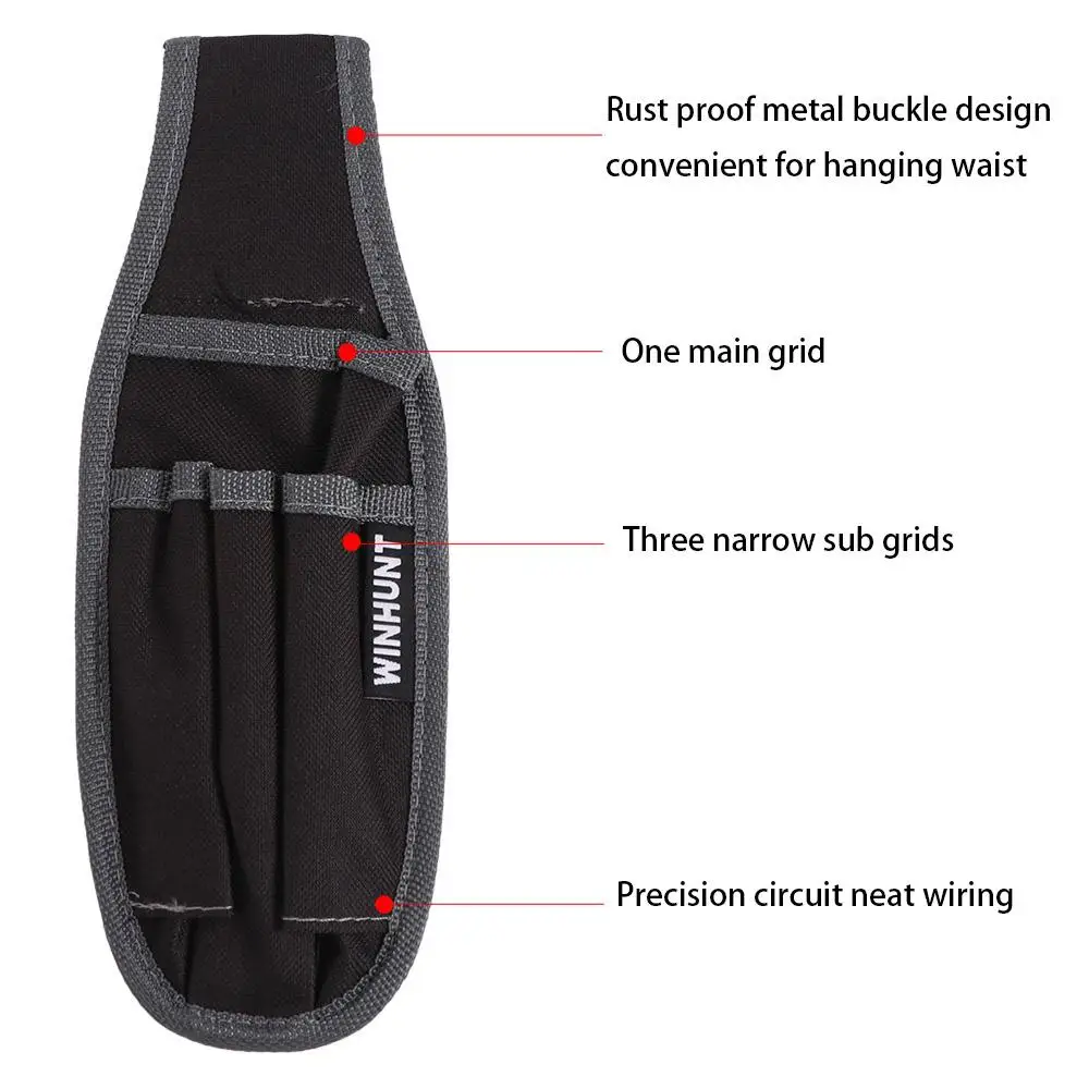 Wear-resistant Tool Waist Bag Multilayer Storage Oxford Cloth Tool Belt Hanging Bag Thickened Electrician Tool Bag