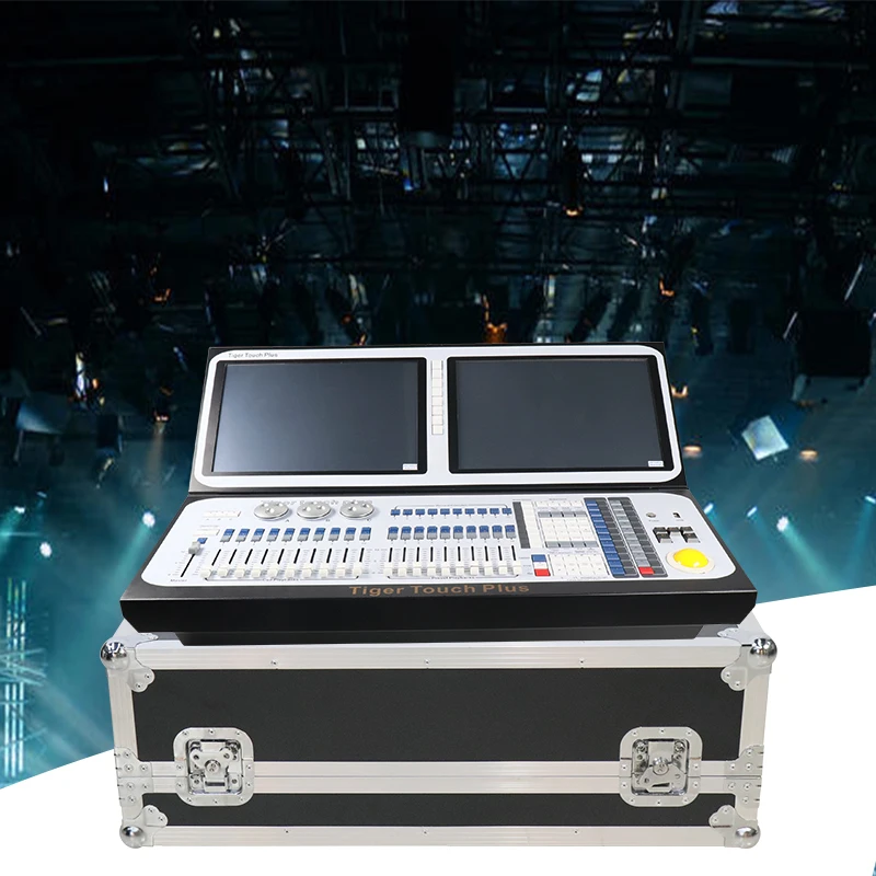 

Dual Screen i5/i7 Cpu Tiger Touch 2 Lighting Console Dmx512 Powerful Titan 9.1 Operating System Controller With Flight Case