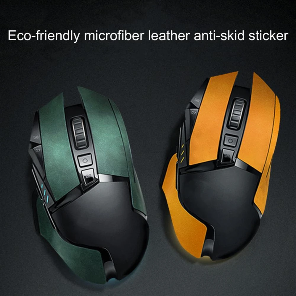 Bande antidérapante pour souris Logitech G502, autocollant en cuir microfibre, Ultra-fin, confortable, résistant à la sueur