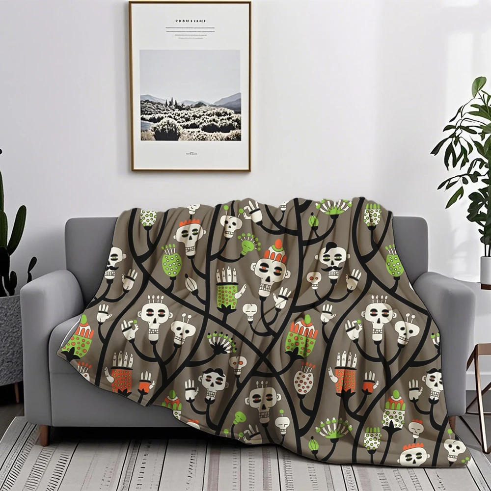 Abstract Flannel Blanket Strange And Unusual Duvet Cover Duvet Cover Blankets For Pets Living Room Car With Ultra-Soft Touch