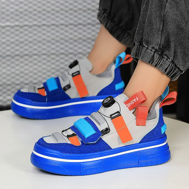 Drehs chnalle lässig Designer Turnschuhe Männer Mode Streetwear Hip Hop Schuhe hochwertige Skateboard Schuhe Männer Plattform Turnschuhe