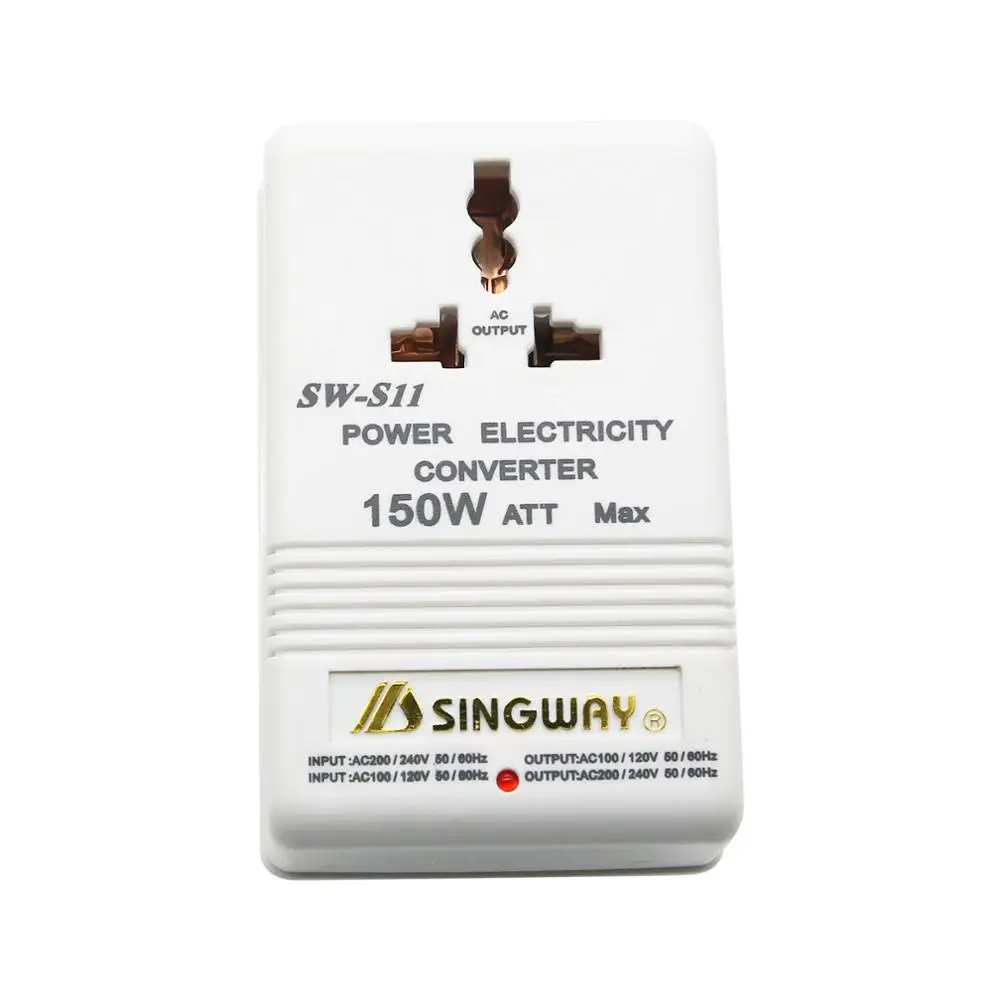 

Travel Using 150W Transformer Pe ect 110V to 220V Step up or Down Voltage Converter
