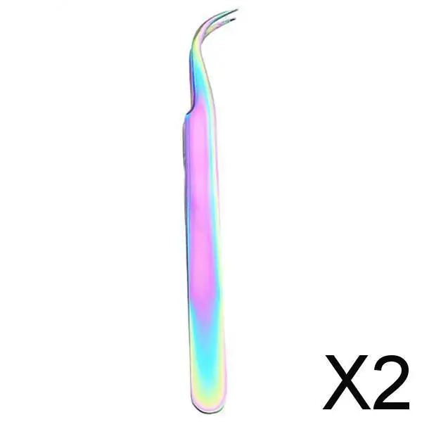 Ensemble de pincettes de coiffure pour cils, outil d'isolation de précision en acier inoxydable pour Extension de cils, maquilleur et utilisation en Salon