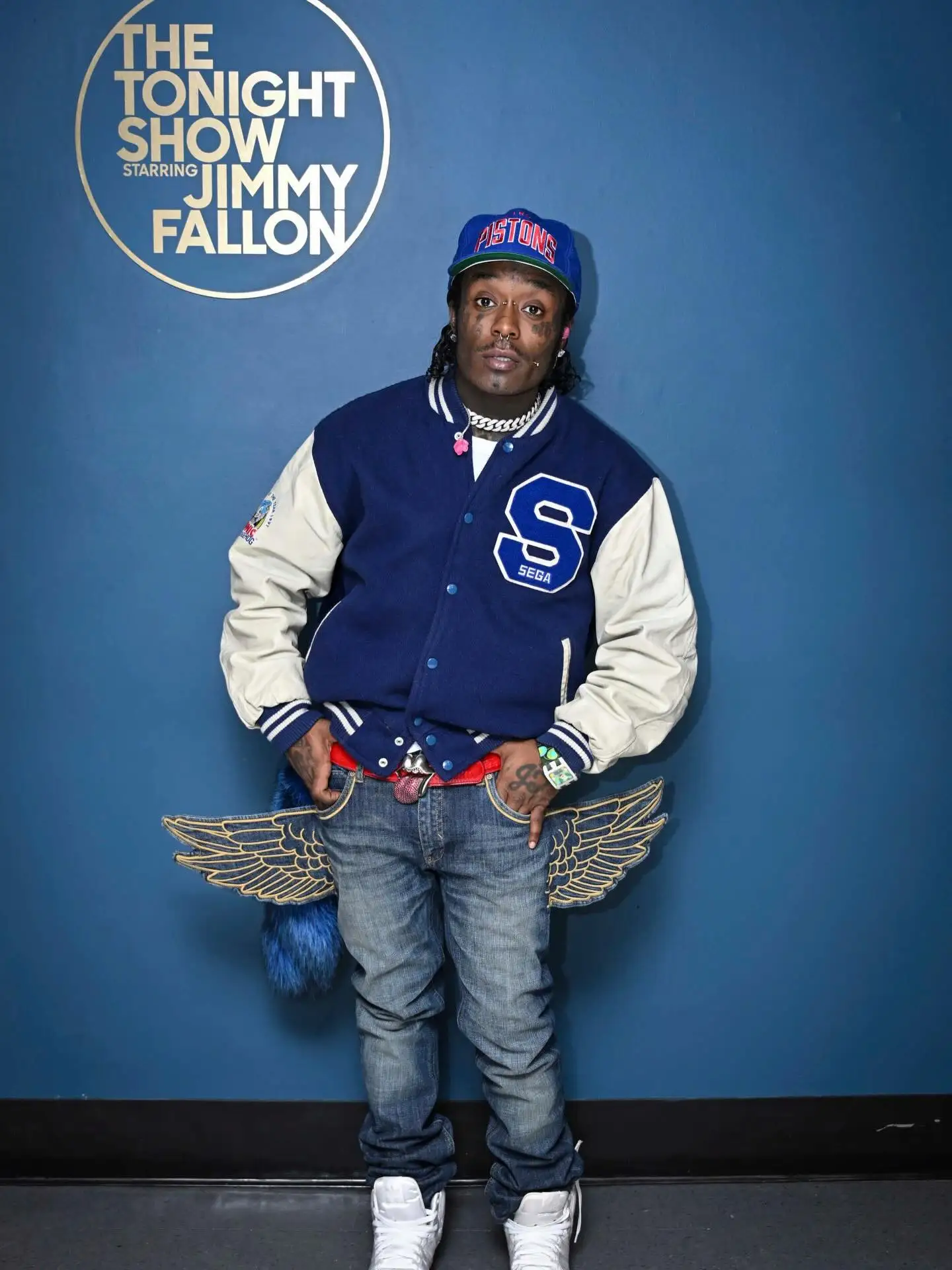 Calças Jeans Oversized de Cintura Alta com Asas Tridimensionais Y2K, Estilo Americano Retro Casual, Calças Retas de Perna Larga para Homens e Mulheres