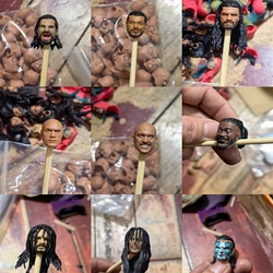 6-Inch Moving Figure Head Sculpture DIY Ring Wrestling Wrestler Accessories Model Collection Gift Souvenir Toy Static Decoration