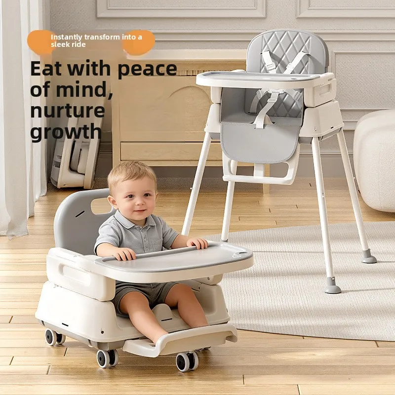 Babyfond Baby Children's Dining Chair Multifunctional Foldable Baby Eating Chair Household Dining