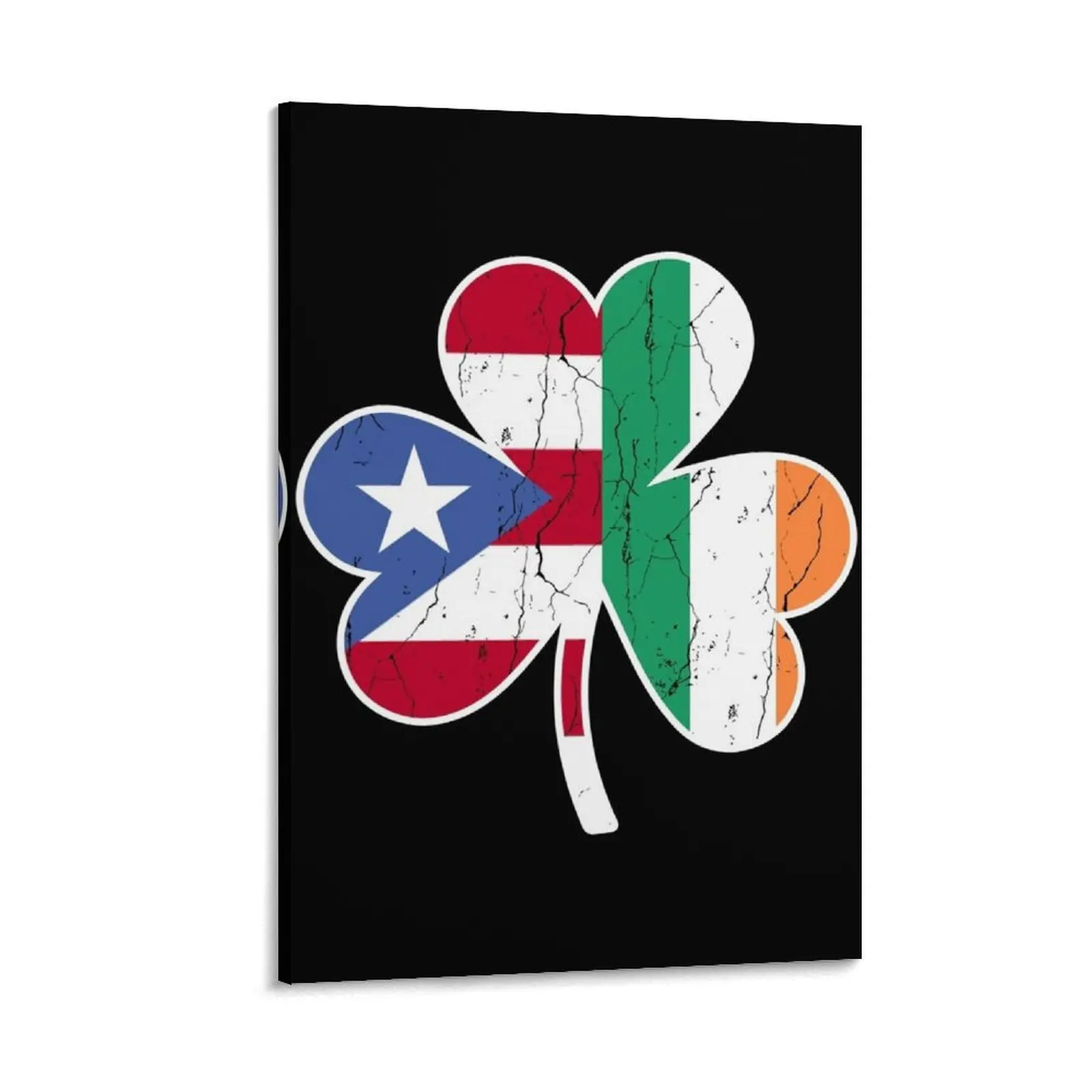 Ireland Irish Puerto Rican St Patrick's Day design Canvas Painting Decor for room decor