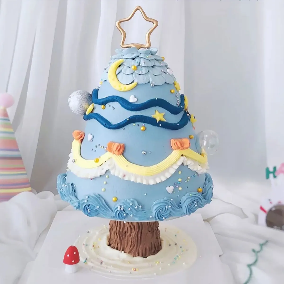 

Sturdy Cake Shape Base Stands Household Baking Accessories Transparent Interlocking Layers Convenient Cake Shape Stands