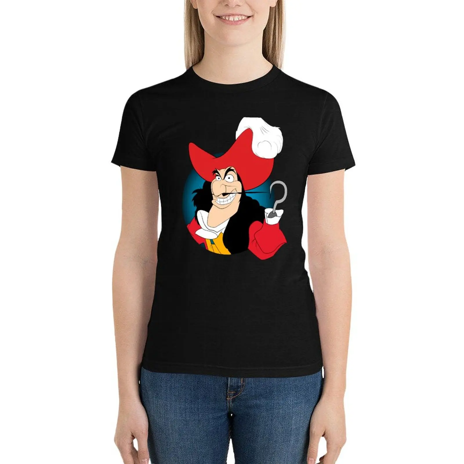 

Captain hook T-Shirt summer tops Short sleeve tee tees tight shirts for Women