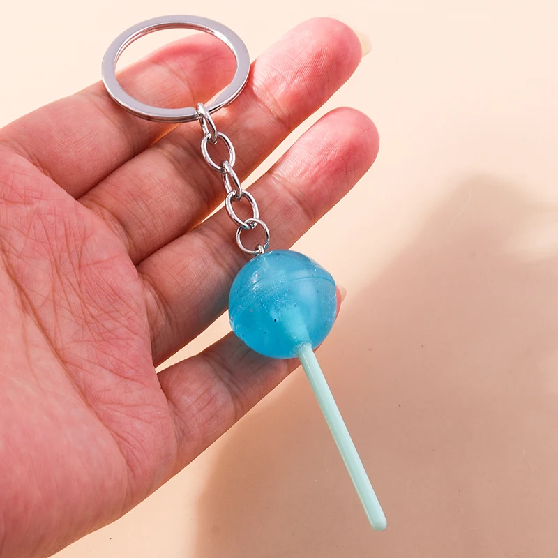 Aihua 40 Farben Süße Süßigkeiten Lutscher Schlüsselanhänger Nachahmung Lebensmittel Zucker Schlüsselanhänger Frauen Mädchen Tasche Anhänger Schmuck Geburtstagsgeschenke – Detail 20
