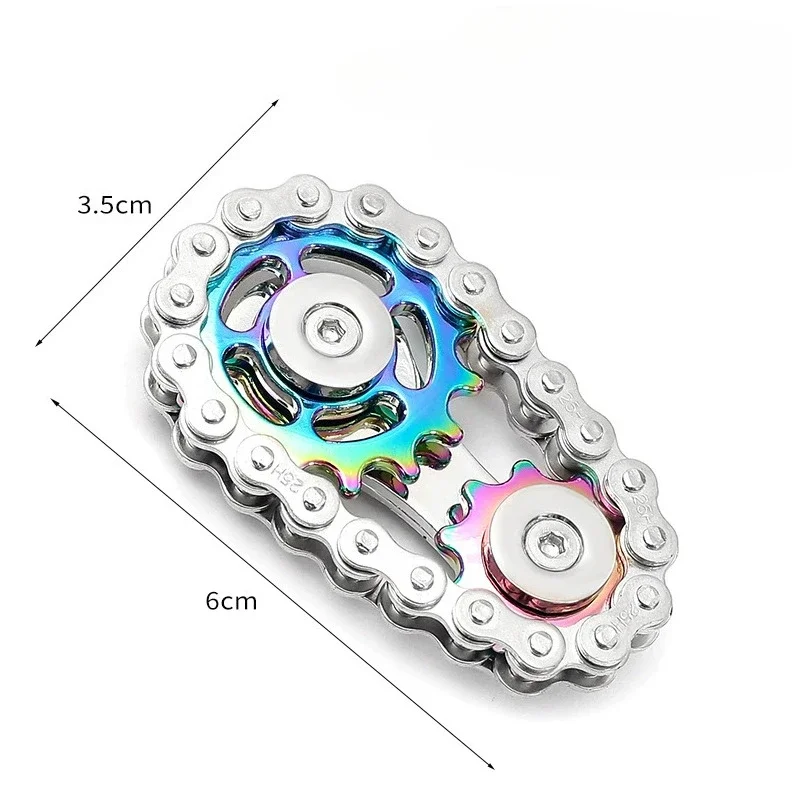 Metall-Fidget-Spinner Büro-Schreibtisch-Spielzeug Stressabbau-Zahnrad-Handspinner für Erwachsene Schreibtisch-Dekoration Wohnungsdeko Stressabbau Entspannung