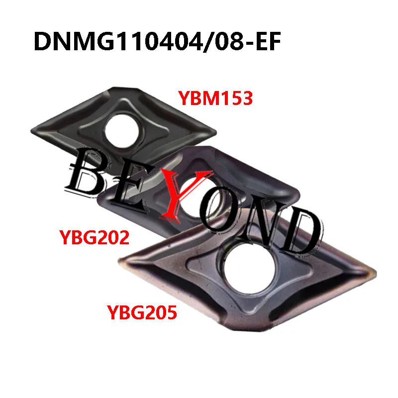 DNMG110404-EF YBG202 DNMG110408-EF YBG205 YBM153 100% Original Carbide Inserts DNMG 110408 110404 Lathe Tool For Stainless Steel