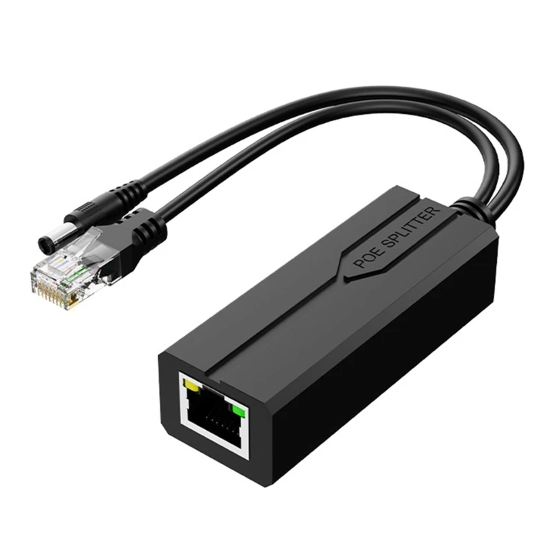 

U55B 48V POE to DC12V Adapter POE Splitter 10/100/1000Mbps Gigabit Support Quick Deployment Solution for Various Equipment