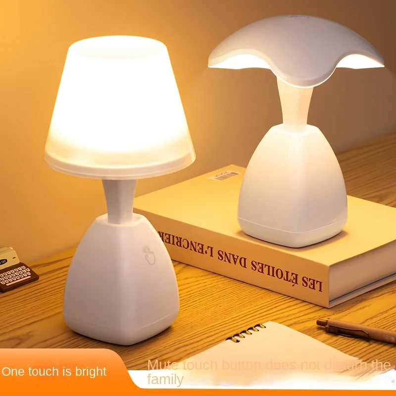 

Touch enabled night light, rechargeable bedroom sleep light, eye protection bedside lamp, long-lasting ambient desk lamp