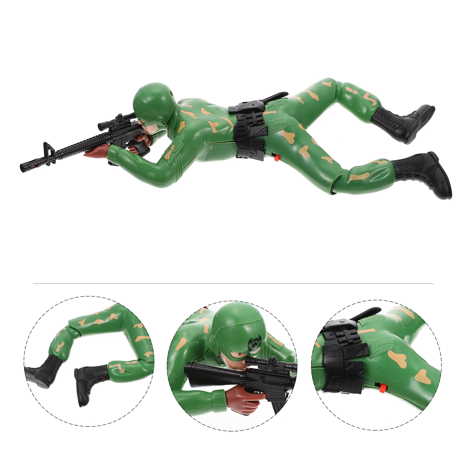 

Creeper Figure Baby Toys for Toddlers Kids Educational Playthings Crawling Soldier Man