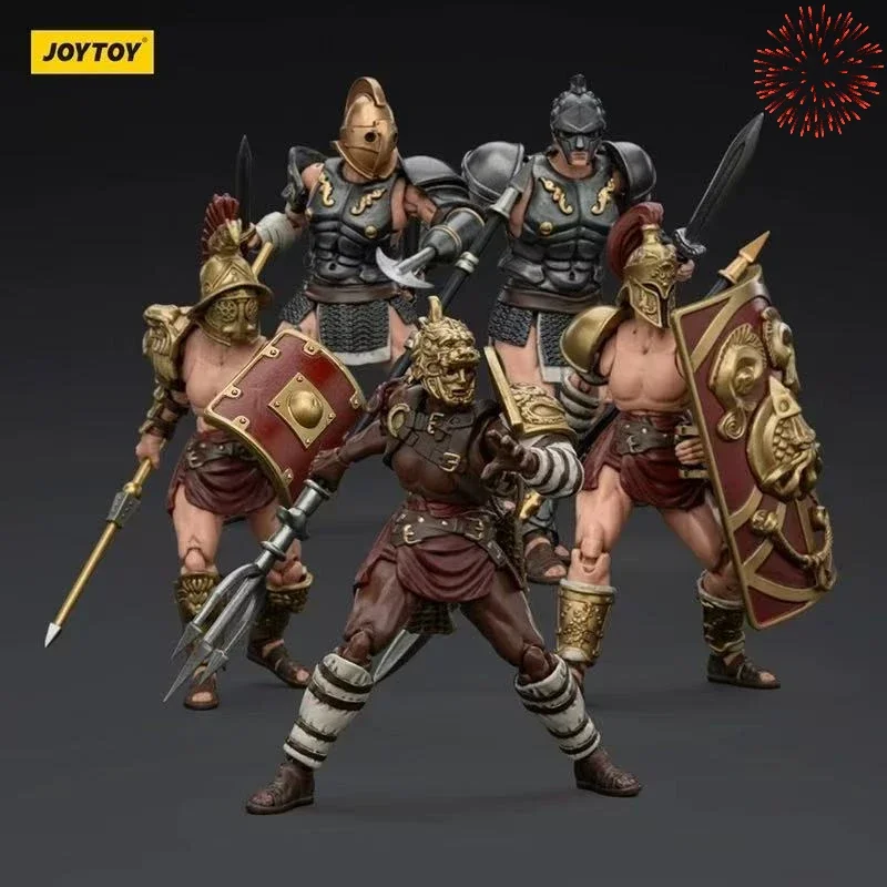

In Stock JOYTOY Dark Source Dispute-Roman Gladiator Five-player Next 1:18 Mobile Soldier Model Plays Figure