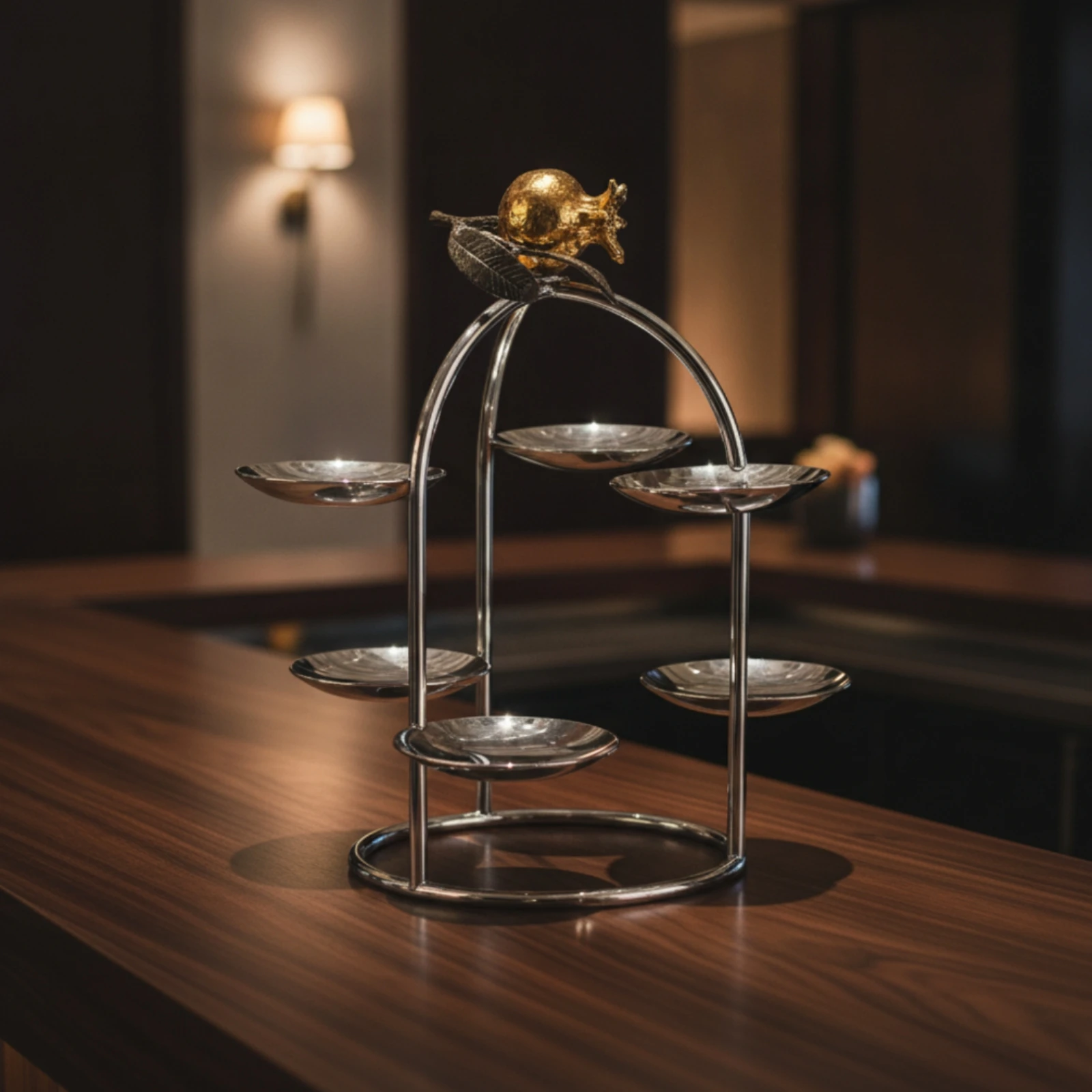 Dessert Display Stand Polished Dessert Stand with Tiers Tiered Serving Tray Decorative Freestanding for Caterers, Party, Wedding