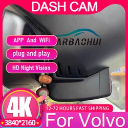 Plug and Play Dash Cam for Volvo XC40 XC60 XC90 S60 V60 S90 V90 V40 S80 XC70 C40 Polestar 2 Car Dvr Camera WiFi Driving Recorder