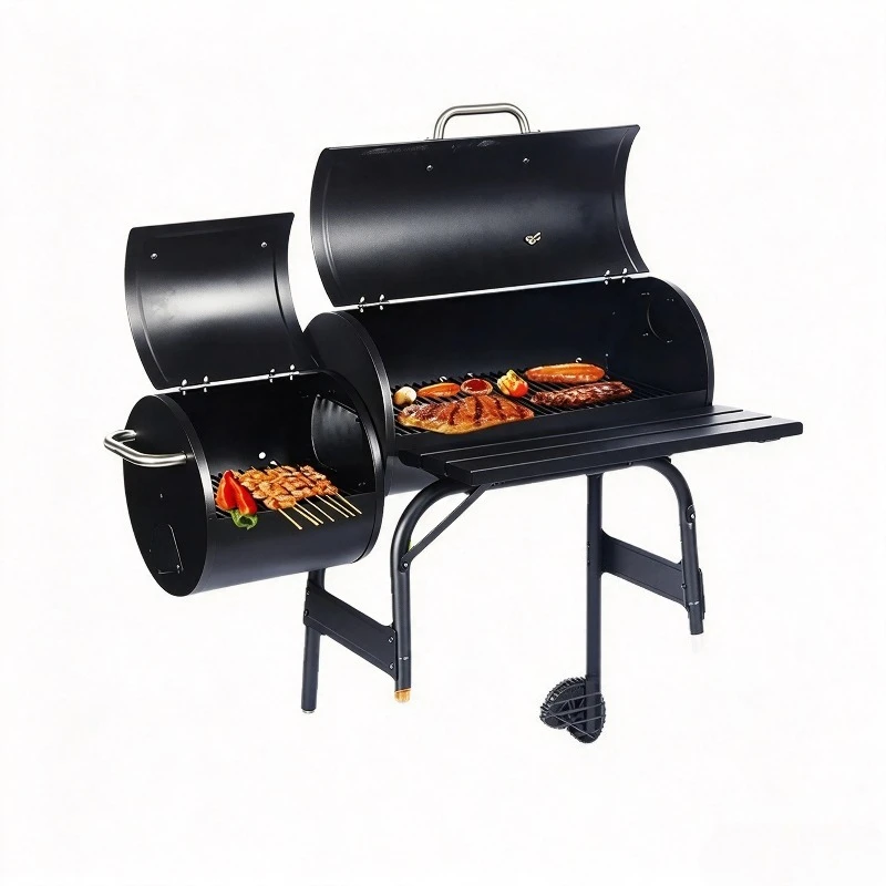 For American Style Outdoor Charcoal BBQ Grill Smoked Barbecue Stove for Garden Family Use Wholesale