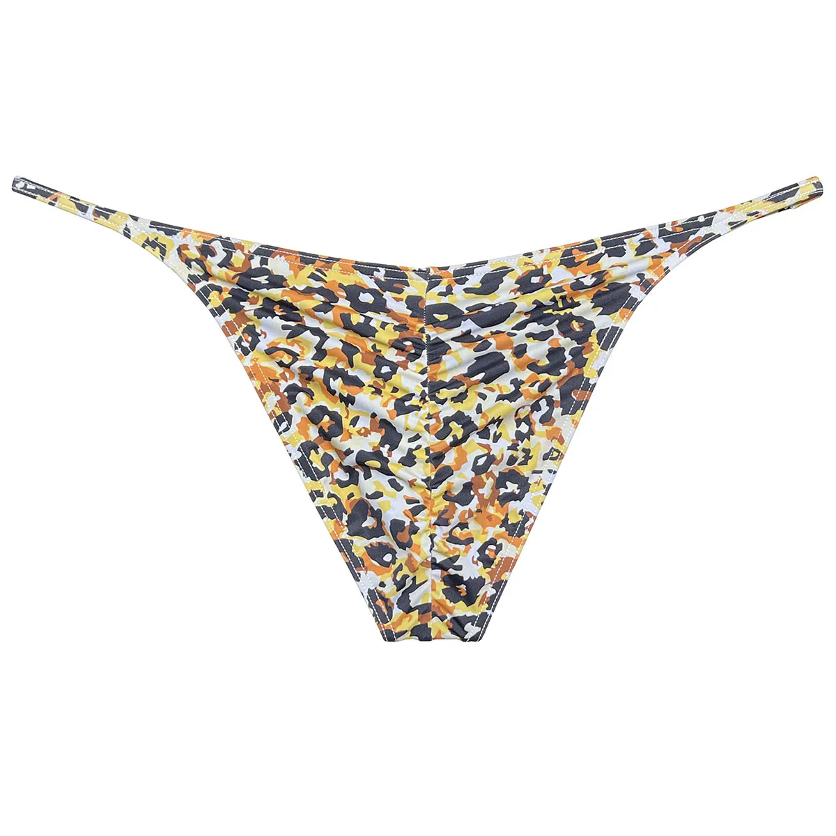 Calzoncillos de Bikini con estampado de leopardo para hombre, tangas para tomar el sol de tiro bajo, Tangas atrevidas, pantalones cortos de baño suaves y sedosos, ropa interior ultrafina de secado rápido